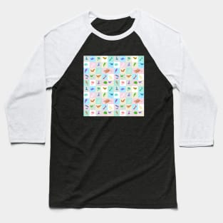 New Zealand Bird Pattern POP ART Baseball T-Shirt